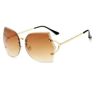 Brand New, Gorgeous Hollywood Rimless Sunglasses